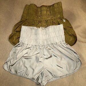 FP Movement The Way Home Shorts • Size Small • Two Pairs • Silver & Bronze
